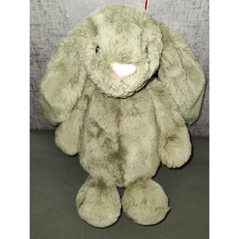 Rare/Retired Jellycat Bashful Fern Bunny 12" Plush